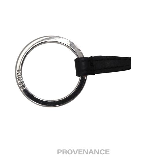 🔴 Fendi Face Key Pouch Cles - Black Leather - Picture 13 of 13